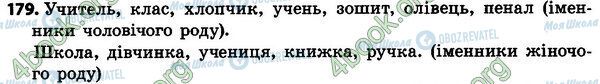 ГДЗ Українська мова 4 клас сторінка 179